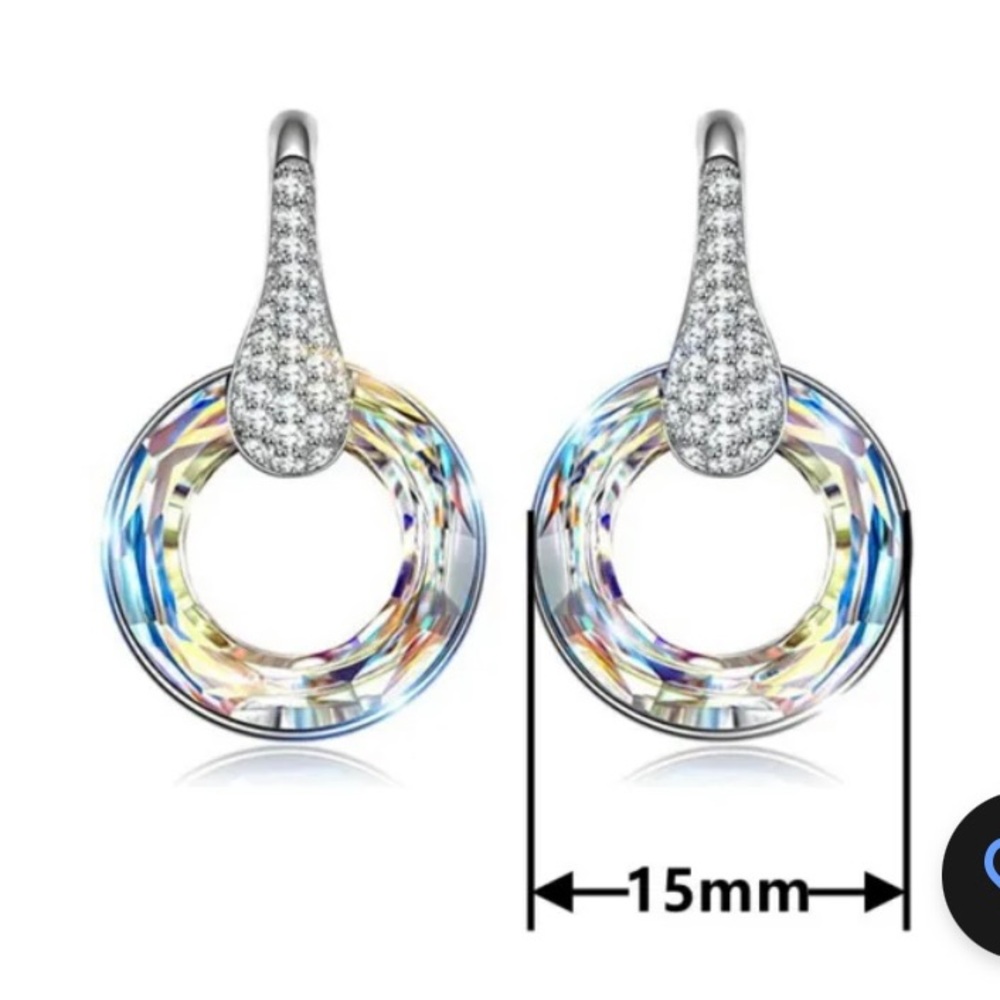 Pretty aurora Borealis earrings new never worn